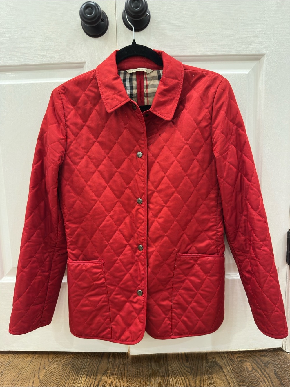 Burberry London Quilted Red Women's Jacket